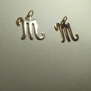 Gold color pendants like new.